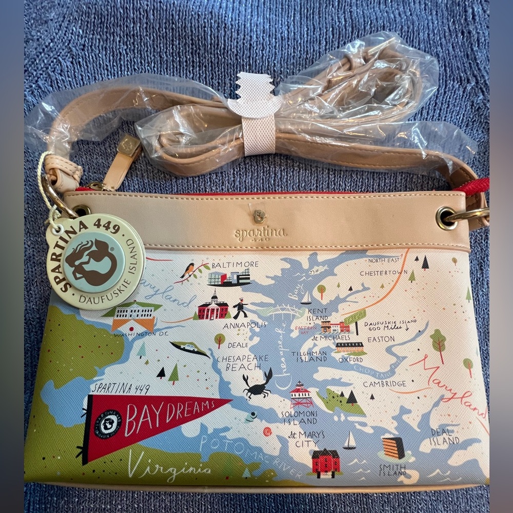 NWT Spartina 449 Bay Dreams Crossbody Bag